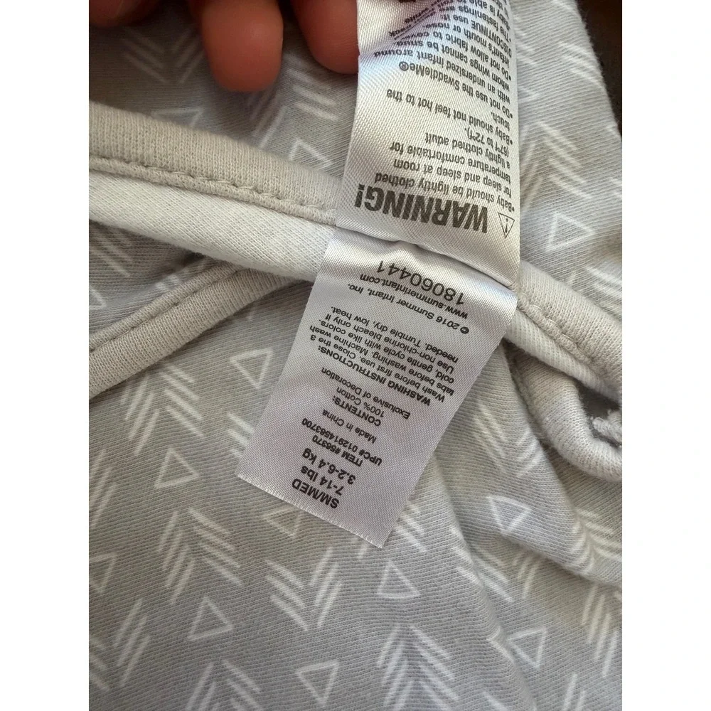 SwaddleMe Original Swaddle Gray White Arrow Print Cotton Infant Wrap SM/MED